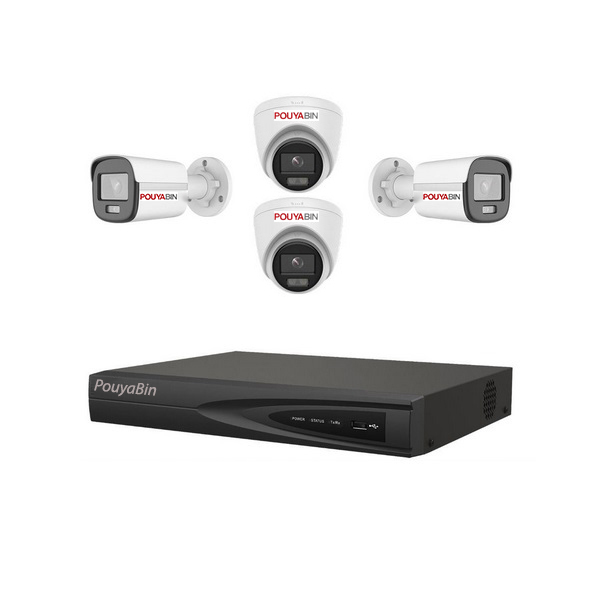 پکیج دوربین مدار بسته 4 عدد 5 مگاپیکسل IP